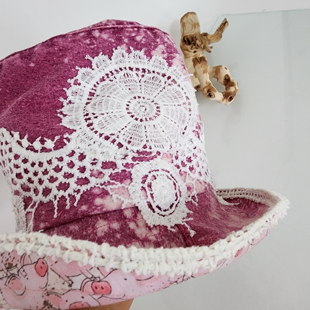 Designer Top Hat Concept Clothing Avngard Fashion Hand-stitched Patchwork - Picture 15 of 17
